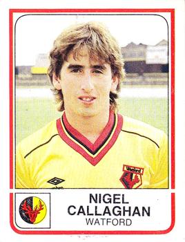 1983-84 Panini Football 84 (UK) #324 Nigel Callaghan Front