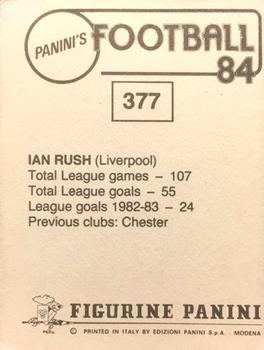 1983-84 Panini Football 84 (UK) #377 Ian Rush Back