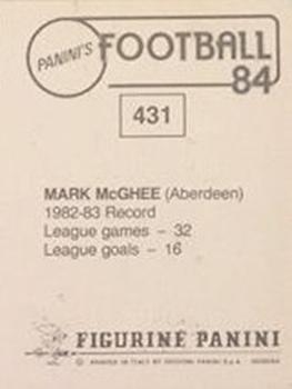 1983-84 Panini Football 84 (UK) #431 Mark McGhee Back