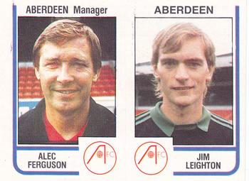 1983-84 Panini Football 84 (UK) #439 Alex Ferguson / Jim Leighton Front