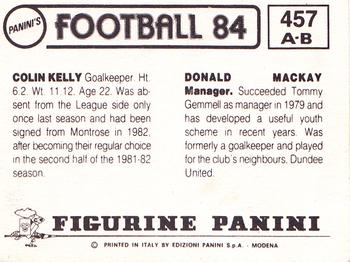 1983-84 Panini Football 84 (UK) #457 Donald Mackay / Colin Kelly Back