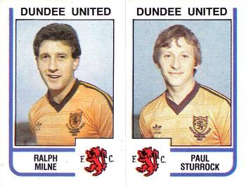 1983-84 Panini Football 84 (UK) #472 Ralph Milne / Paul Sturrock Front