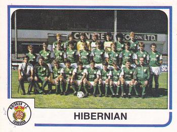 1983-84 Panini Football 84 (UK) #483 Hibernian Team Group Front