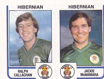 1983-84 Panini Football 84 (UK) #487 Ralph Callachan / Jackie McNamara Front