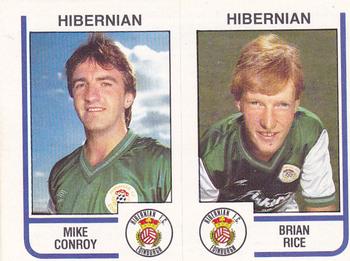 1983-84 Panini Football 84 (UK) #489 Mike Conroy / Brian Rice Front