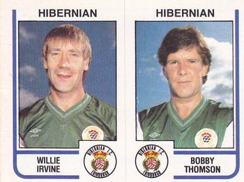 1983-84 Panini Football 84 (UK) #490 Willie Irvine / Bobby Thomson Front