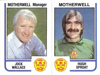 1983-84 Panini Football 84 (UK) #493 Jock Wallace / Hugh Sproat Front