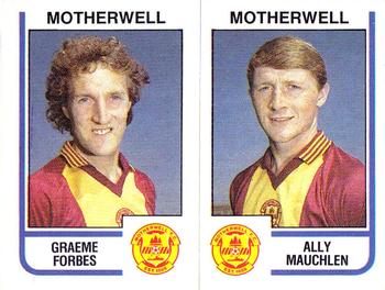 1983-84 Panini Football 84 (UK) #496 Graeme Forbes / Ally Mauchlen Front