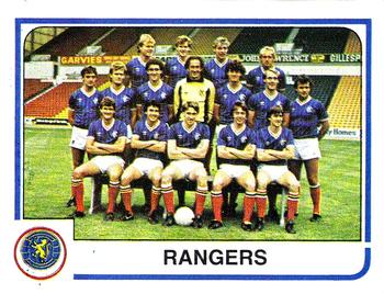 1983-84 Panini Football 84 (UK) #501 Rangers Team Group Front