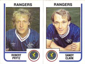 1983-84 Panini Football 84 (UK) #508 Robert Prytz / Sandy Clark Front