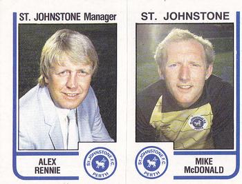 1983-84 Panini Football 84 (UK) #511 Alex Rennie / Mike McDonald Front