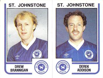 1983-84 Panini Football 84 (UK) #515 Drew Brannigan / Derek Addison Front