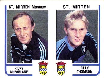 1983-84 Panini Football 84 (UK) #520 Ricky McFarlane / Billy Thomson Front