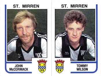 1983-84 Panini Football 84 (UK) #522 John McCormack / Tommy Wilson Front
