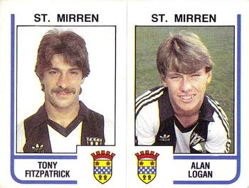 1983-84 Panini Football 84 (UK) #524 Tony Fitzpatrick / Alan Logan Front