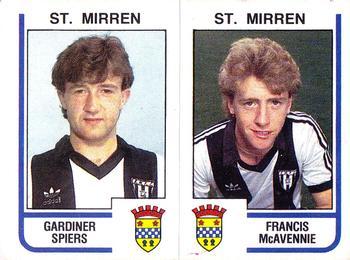 1983-84 Panini Football 84 (UK) #525 Gardiner Speirs / Francis McAvennie Front