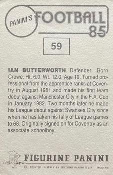 1984-85 Panini Football 85 (UK) #59 Ian Butterworth Back