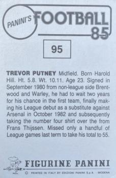 1984-85 Panini Football 85 (UK) #95 Trevor Putney Back