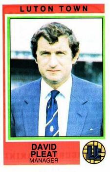 1984-85 Panini Football 85 (UK) #136 David Pleat Front