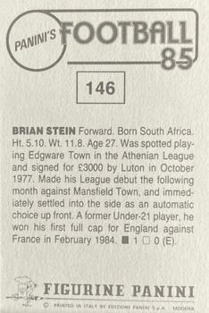 1984-85 Panini Football 85 (UK) #146 Brian Stein Back