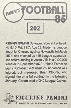 1984-85 Panini Football 85 (UK) #202 Kenny Swain Back
