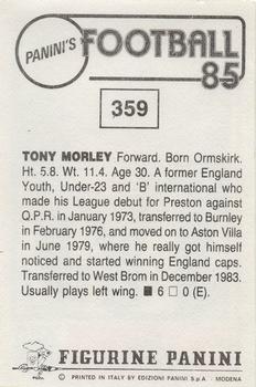 1984-85 Panini Football 85 (UK) #359 Tony Morley Back