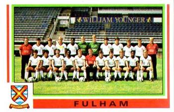 1984-85 Panini Football 85 (UK) #406 Fulham Team Photo Front