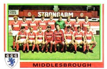 1984-85 Panini Football 85 (UK) #414 Middlesbrough Team Photo Front