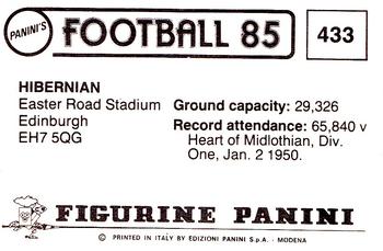 1984-85 Panini Football 85 (UK) #433 Easter Road Stadium Back