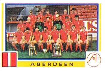 1984-85 Panini Football 85 (UK) #437 Aberdeen Team Group Front