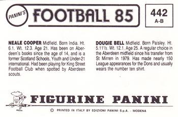 1984-85 Panini Football 85 (UK) #442 Dougie Bell / Neale Cooper Back