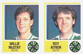 1984-85 Panini Football 85 (UK) #451 Wille McStay / Roy Aitken Front