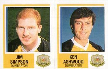1984-85 Panini Football 85 (UK) #462 Jim Simpson / Ken Ashwood Front
