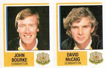 1984-85 Panini Football 85 (UK) #463 John Bourke / David McCaig Front