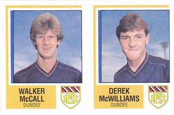 1984-85 Panini Football 85 (UK) #472 Walker McCall / Derek McWilliams Front