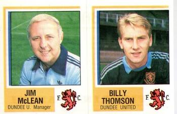 1984-85 Panini Football 85 (UK) #475 Jim McLean / Billy Thomson Front