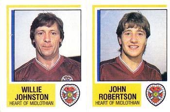 1984-85 Panini Football 85 (UK) #490 Willie Johnston / John Robertson Front