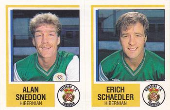 1984-85 Panini Football 85 (UK) #494 Alan Sneddon / Erich Schaedler Front