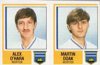 1984-85 Panini Football 85 (UK) #505 Alex O'Mara / Martin Doak Front