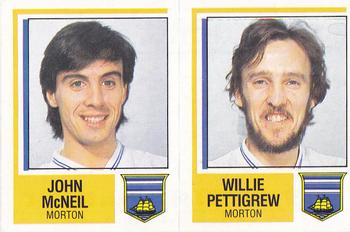 1984-85 Panini Football 85 (UK) #507 John McNeil / Willie Pettigrew Front