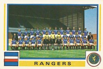 1984-85 Panini Football 85 (UK) #509 Rangers Team Group Front