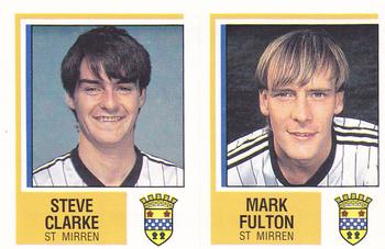 1984-85 Panini Football 85 (UK) #521 Steve Clarke / Mark Fulton Front