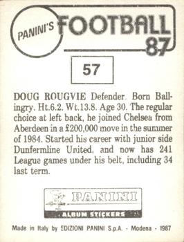 1986-87 Panini Football 87 (UK) #57 Doug Rougvie Back