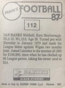 1986-87 Panini Football 87 (UK) #112 Ian Banks Back