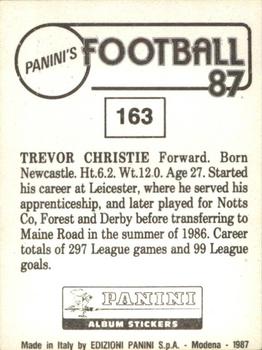 1986-87 Panini Football 87 (UK) #163 Trevor Christie Back