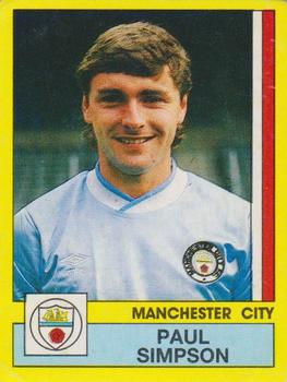 1986-87 Panini Football 87 (UK) #165 Paul Simpson Front