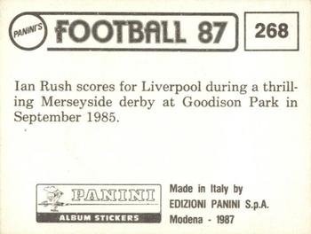 1986-87 Panini Football 87 (UK) #268 Ian Rush Back