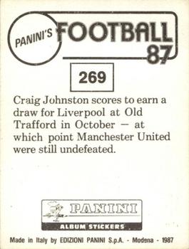 1986-87 Panini Football 87 (UK) #269 Gary Bailey Back