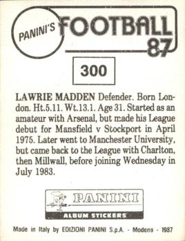 1986-87 Panini Football 87 (UK) #300 Lawrie Madden Back
