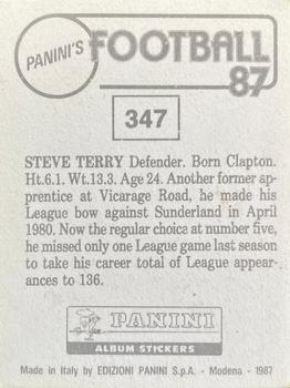 1986-87 Panini Football 87 (UK) #347 Steve Terry Back